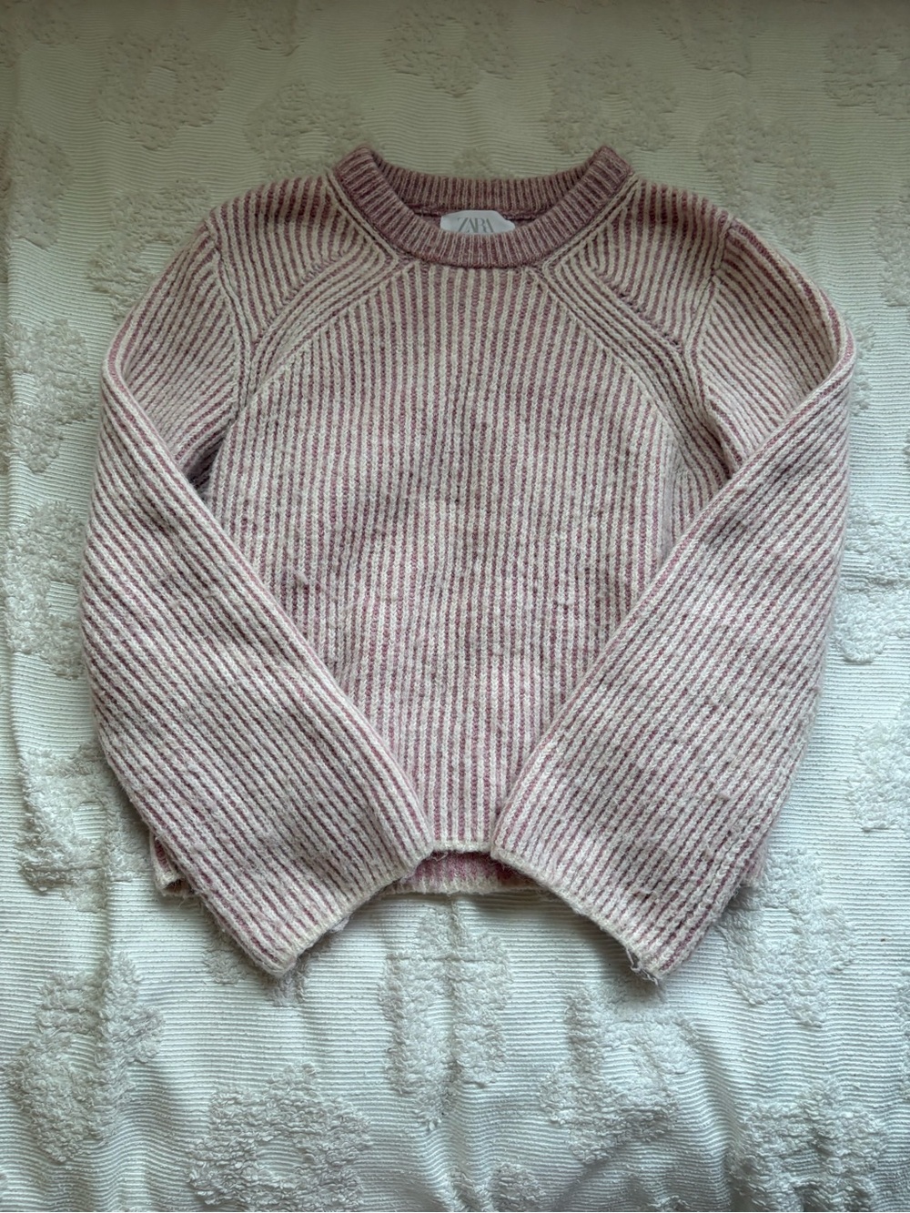 Zara Kids Pink Ripped Sweater